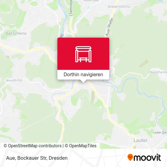 Aue, Bockauer Str Karte