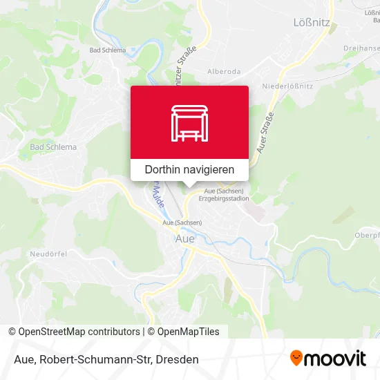 Aue, Robert-Schumann-Str Karte