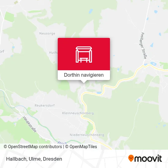 Hallbach, Ulme Karte