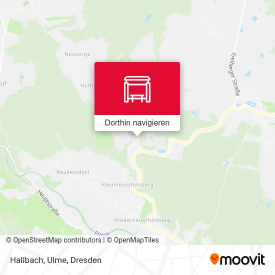 Hallbach, Ulme Karte