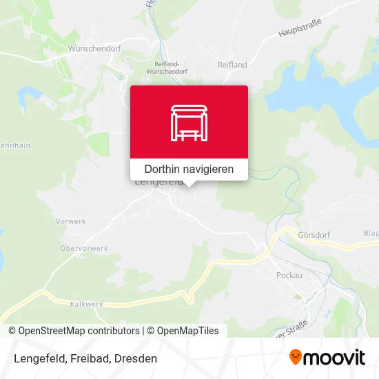 Lengefeld, Freibad Karte