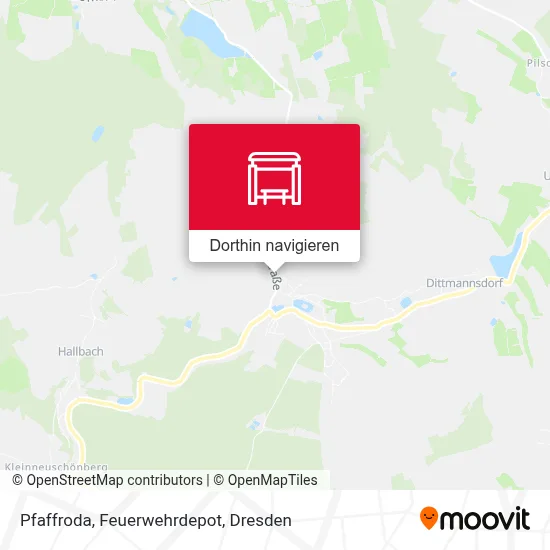 Pfaffroda, Feuerwehrdepot Karte