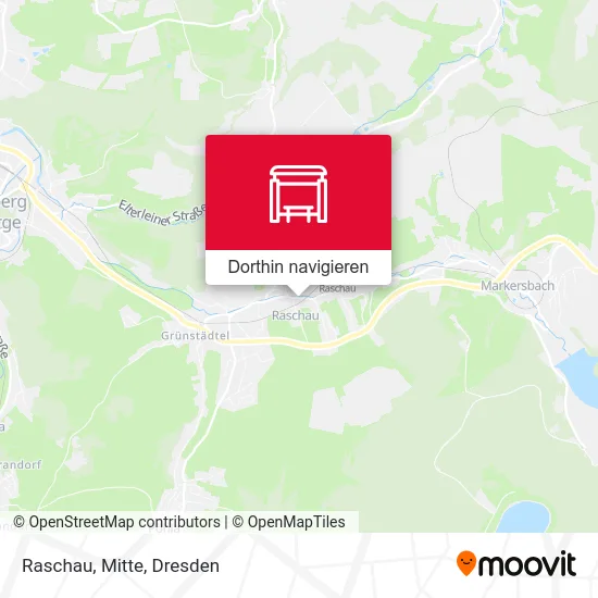 Raschau, Mitte Karte