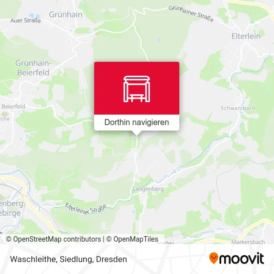 Waschleithe, Siedlung Karte