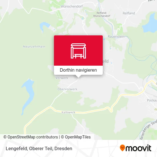 Lengefeld, Oberer Teil Karte