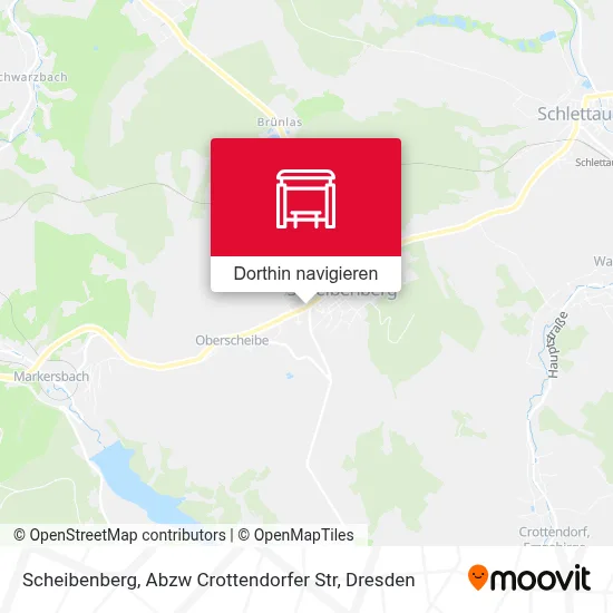 Scheibenberg, Abzw Crottendorfer Str Karte