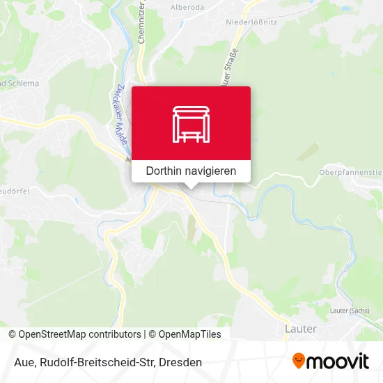 Aue, Rudolf-Breitscheid-Str Karte