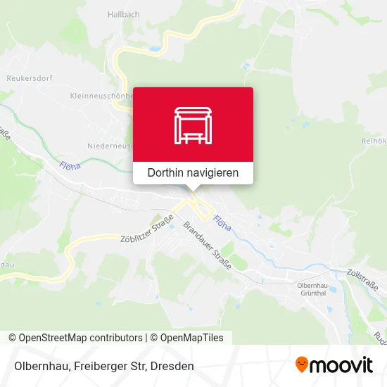 Olbernhau, Freiberger Str Karte