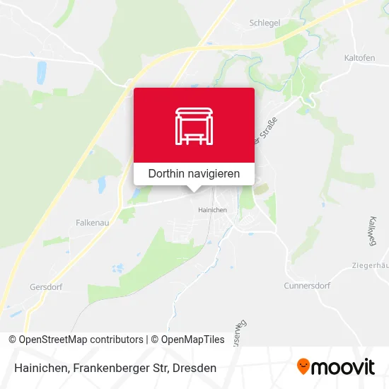 Hainichen, Frankenberger Str Karte