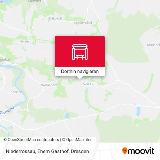 Niederrossau, Ehem Gasthof Karte