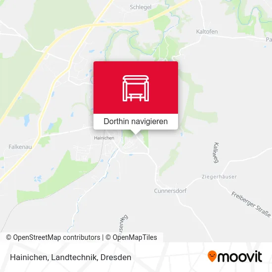 Hainichen, Landtechnik Karte