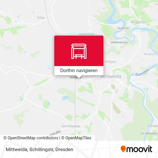 Mittweida, Schillingstr Karte