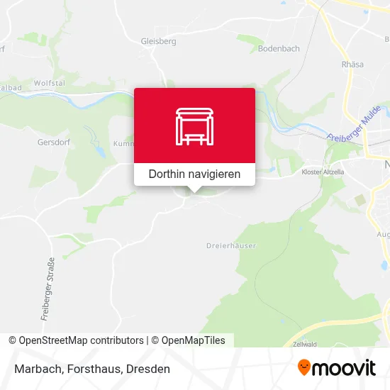 Marbach, Forsthaus Karte