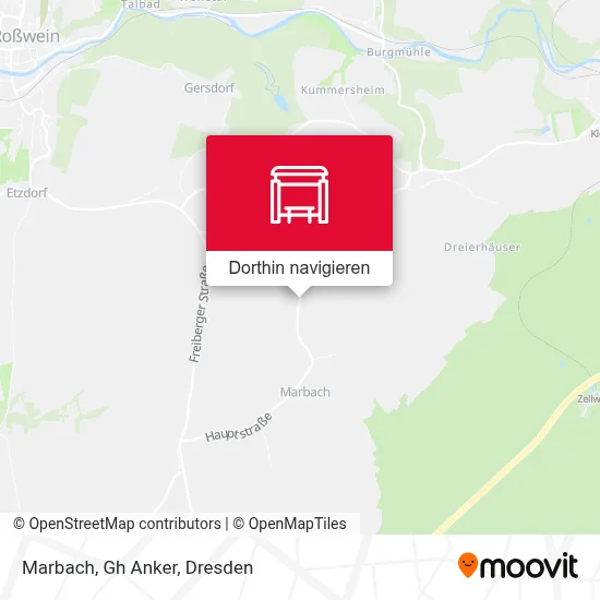 Marbach, Gh Anker Karte