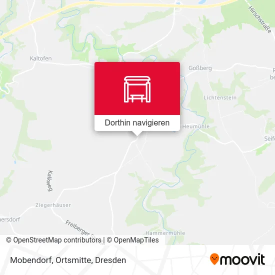 Mobendorf, Ortsmitte Karte