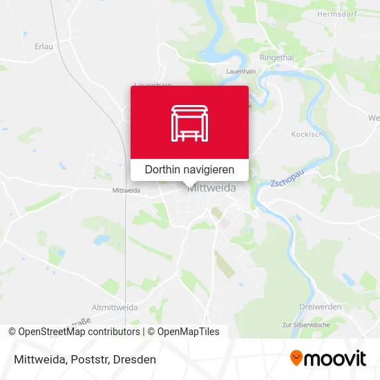 Mittweida, Poststr Karte