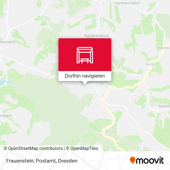 Frauenstein, Postamt Karte