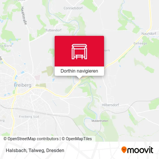 Halsbach, Talweg Karte