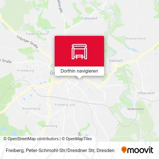 Freiberg, Peter-Schmohl-Str / Dresdner Str Karte