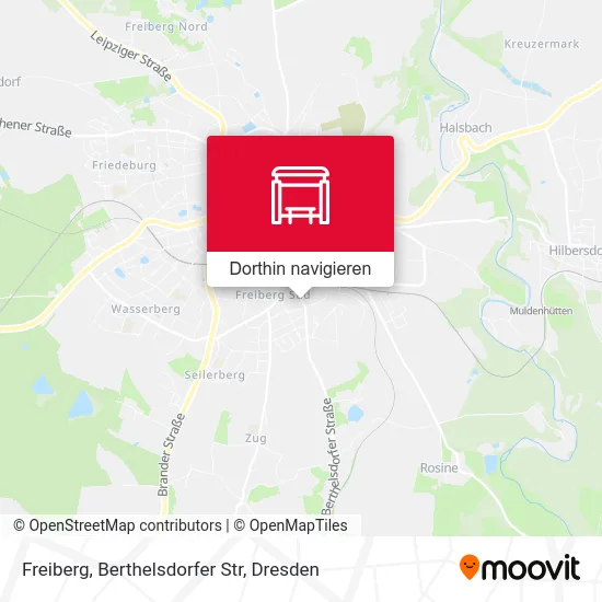 Freiberg, Berthelsdorfer Str Karte