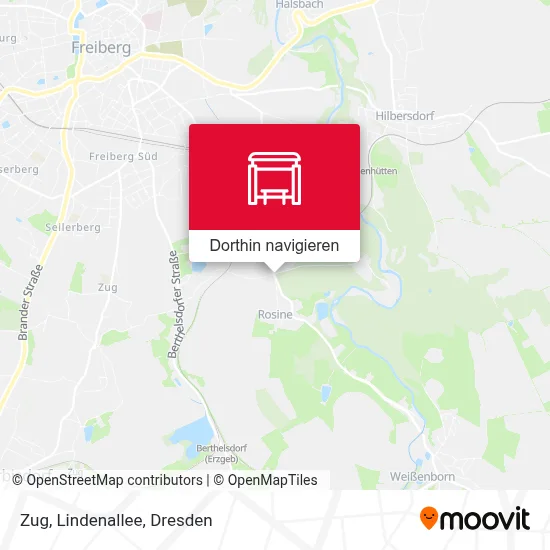 Zug, Lindenallee Karte