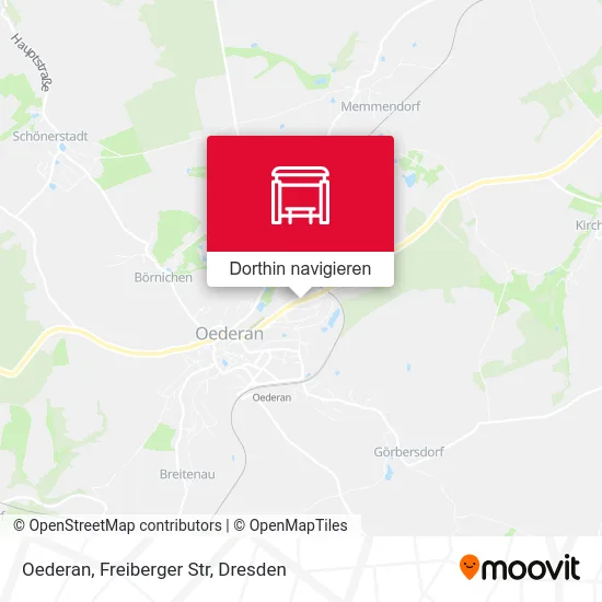 Oederan, Freiberger Str Karte