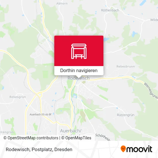 Rodewisch, Postplatz Karte