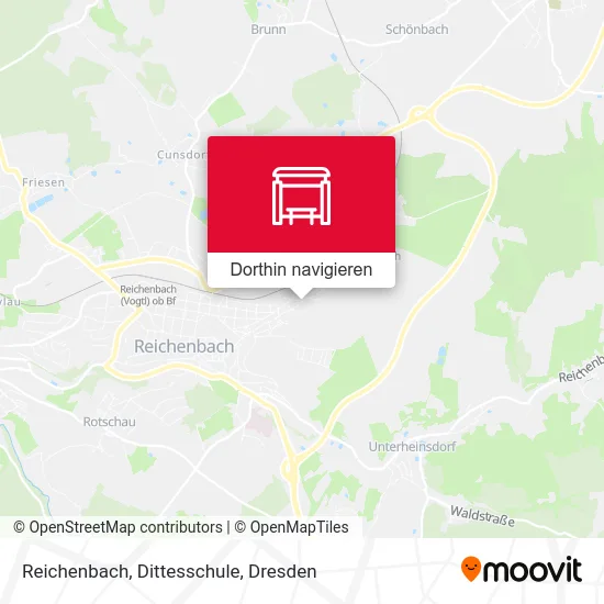 Reichenbach, Dittesschule Karte