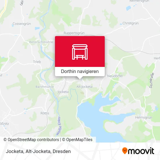 Jocketa, Alt-Jocketa Karte