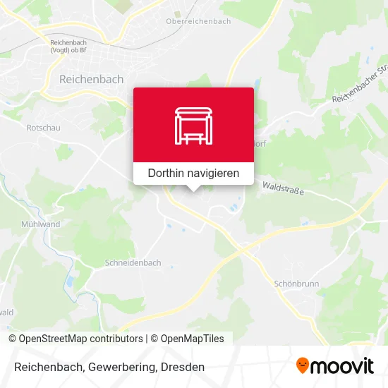 Reichenbach, Gewerbering Karte