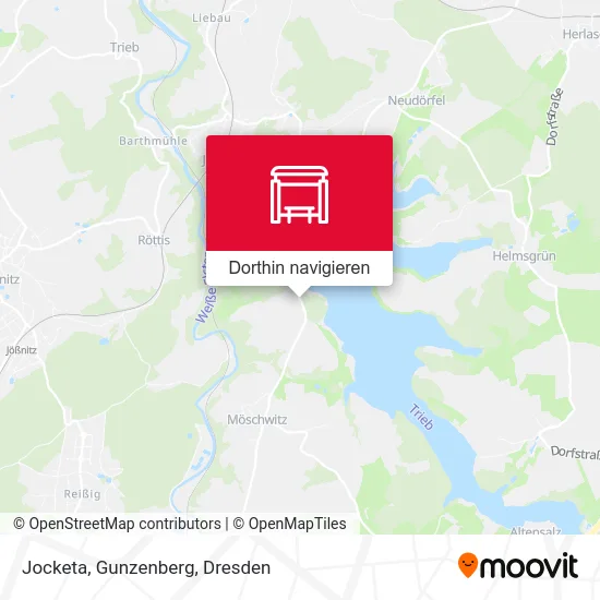 Jocketa, Gunzenberg Karte