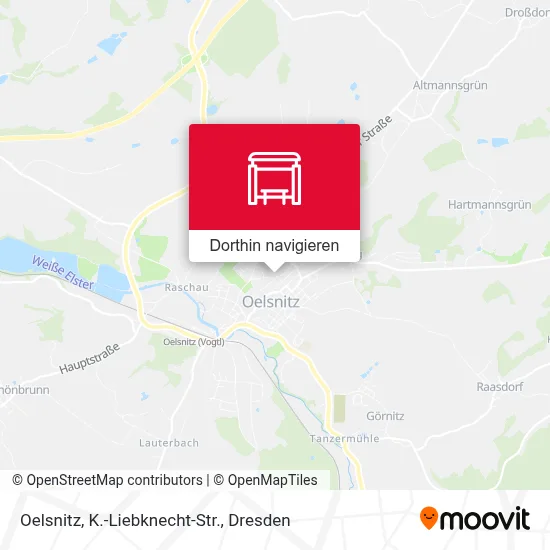 Oelsnitz, K.-Liebknecht-Str. Karte