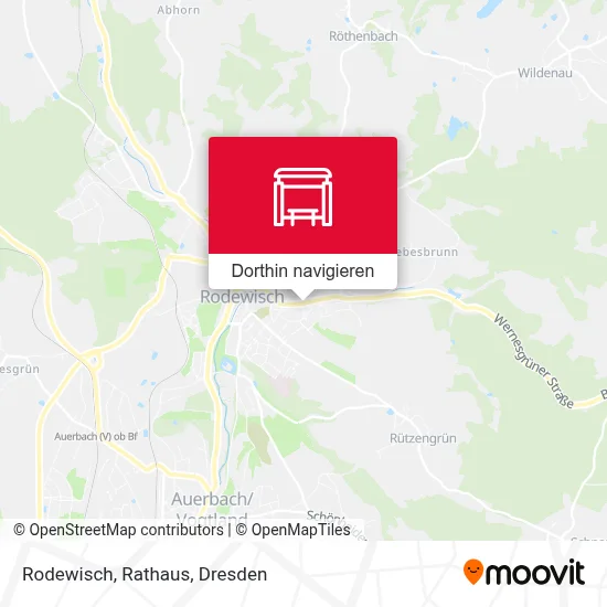 Rodewisch, Rathaus Karte