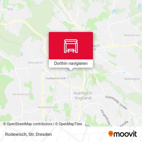 Rodewisch, Str Karte