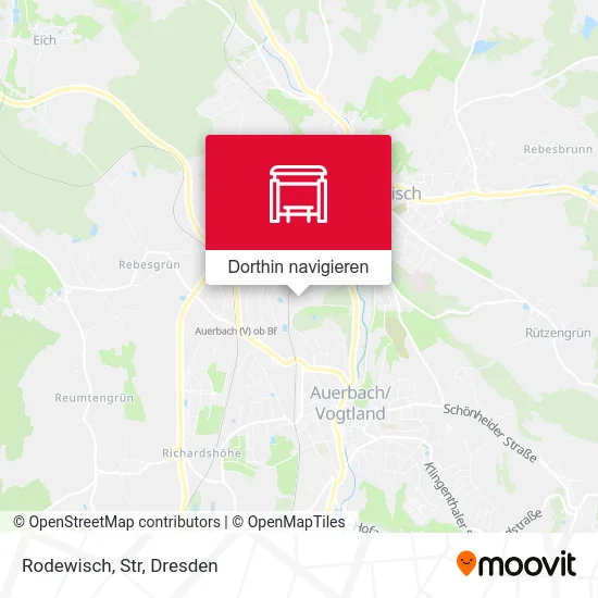 Rodewisch, Str Karte