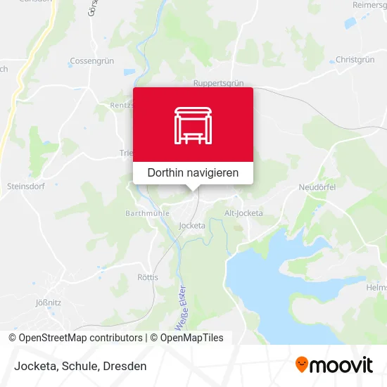 Jocketa, Schule Karte