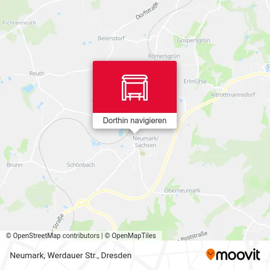 Neumark, Werdauer Str. Karte