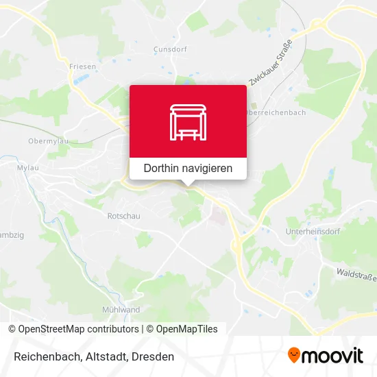 Reichenbach, Altstadt Karte