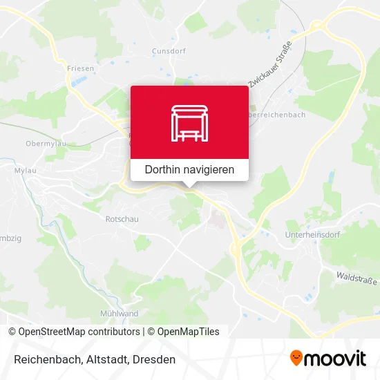 Reichenbach, Altstadt Karte