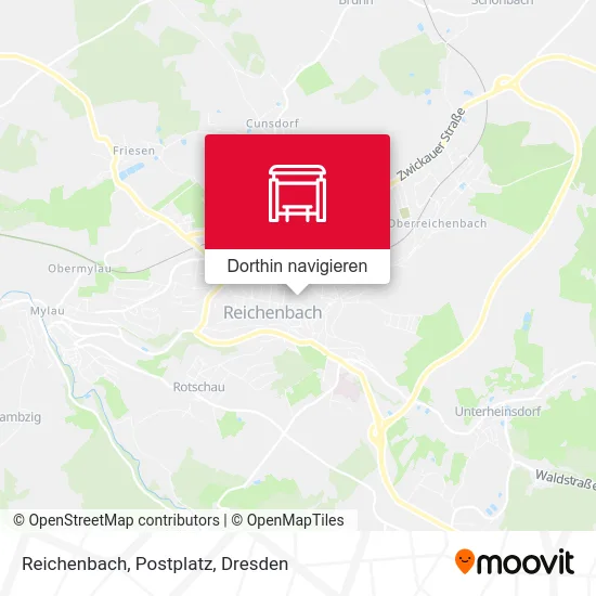 Reichenbach, Postplatz Karte