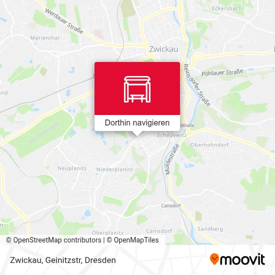 Zwickau, Geinitzstr Karte