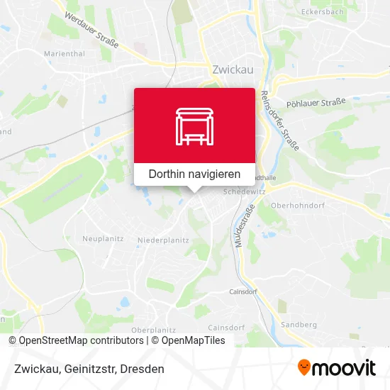 Zwickau, Geinitzstr Karte