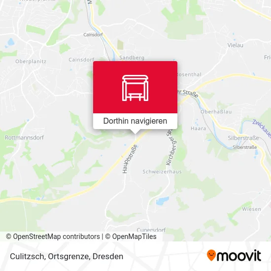 Culitzsch, Ortsgrenze Karte