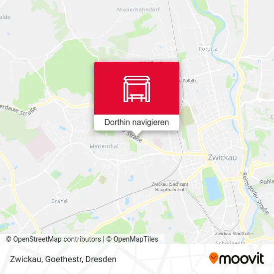 Zwickau, Goethestr Karte