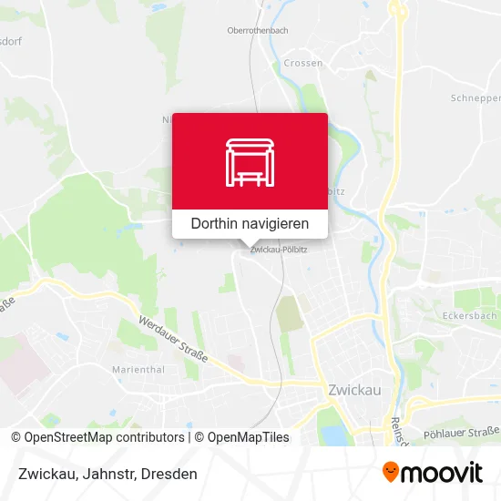 Zwickau, Jahnstr Karte