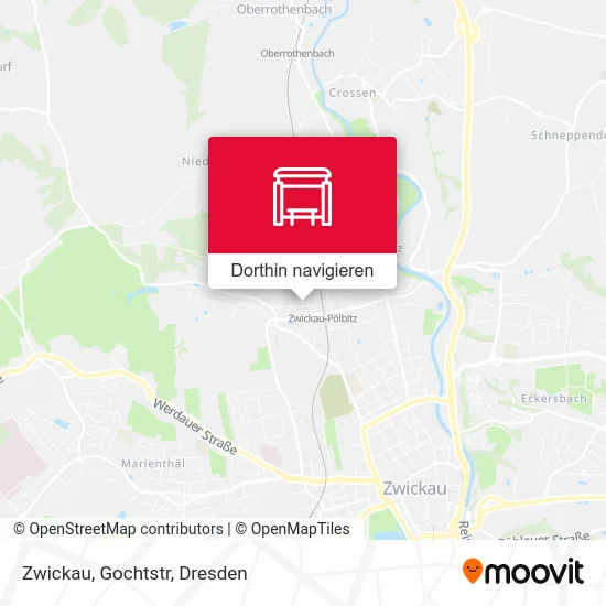 Zwickau, Gochtstr Karte