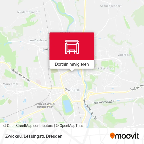 Zwickau, Lessingstr Karte