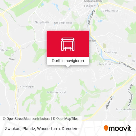 Zwickau, Planitz, Wasserturm Karte