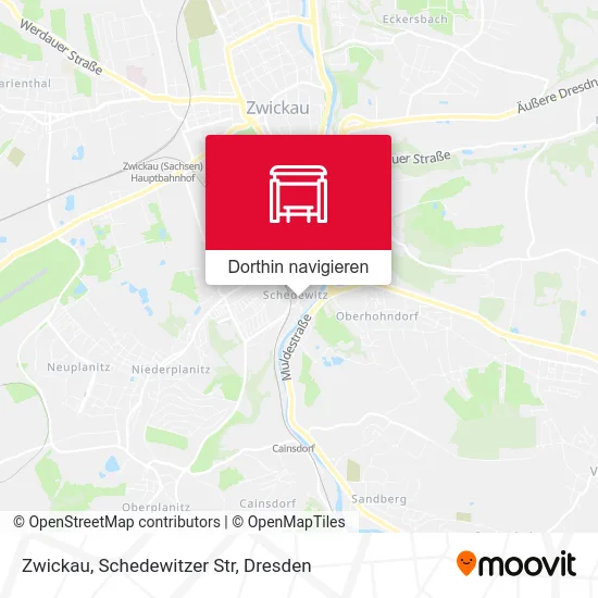 Zwickau, Schedewitzer Str Karte