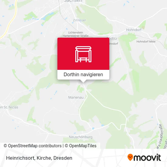 Heinrichsort, Kirche Karte